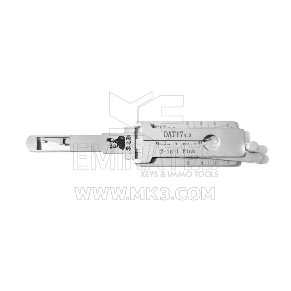 Herramienta decodificadora de púas 2 en 1 Lishi original DAT17 para Subaru Nissan 10 cortes 4 pistas
