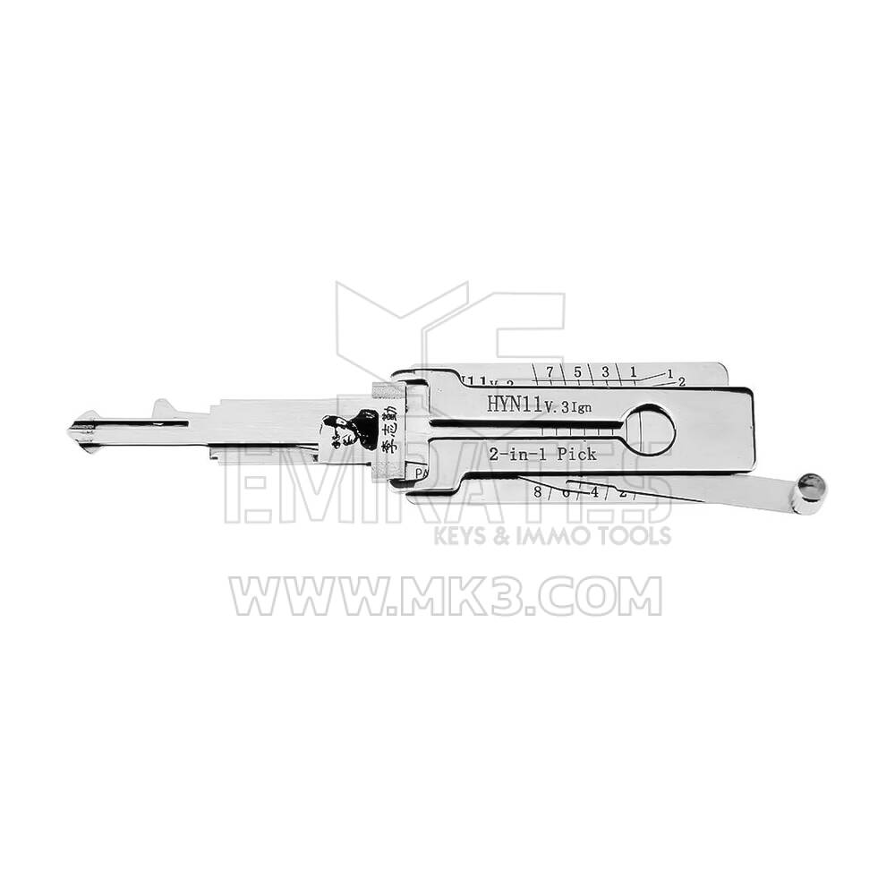 Original Lishi 2-in-1 Pick Decoder Tool HYN11(HYN6)+ For Hyundai Ignition Type