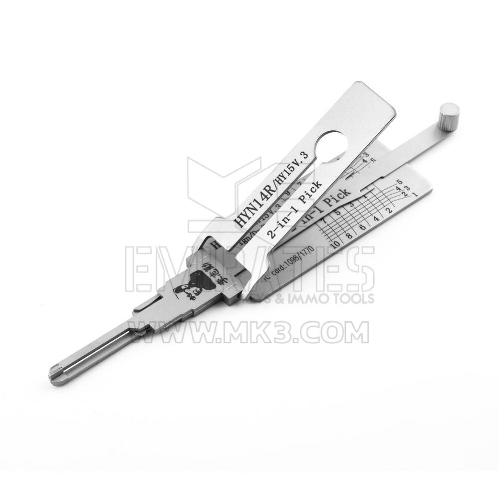 Herramienta decodificadora de selección 2 en 1 original Lishi HYN14R(HY15)-V3 | MK3