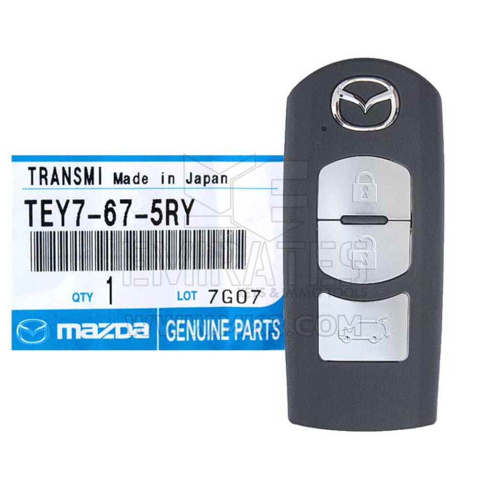 NOVO Mazda CX-9 2009-2013 Genuine/OEM Smart Key Remoto 3 Botões 433MHz TEY7-67-5RY TEY7675RY - FCCID: SKE11B-04 | Chaves dos Emirados