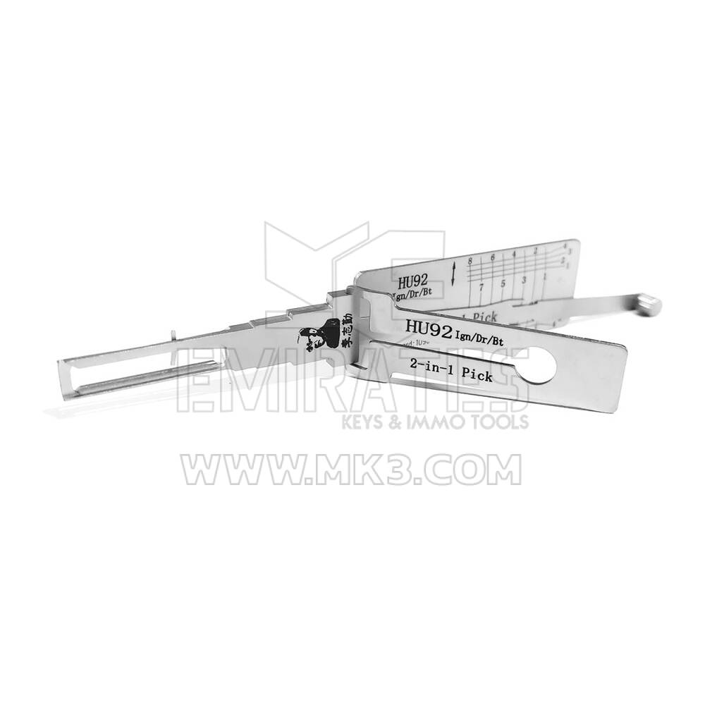 Herramienta decodificadora de púas 2 en 1 original Lishi HU92 + SL-AG | MK3