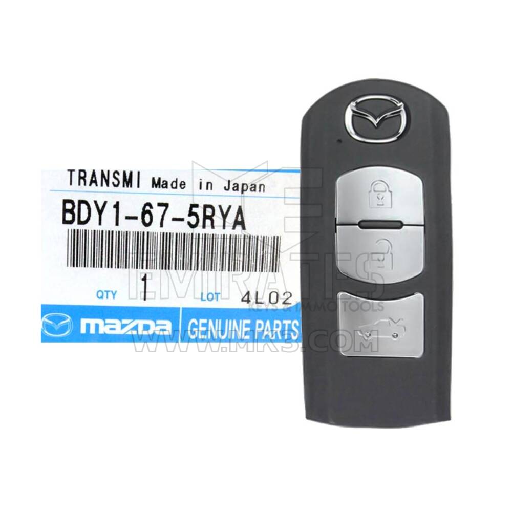 جديد Mazda 3 2009-2011 Genuine / OEM Smart Key Remote 3 أزرار 433MHz BDY1-67-5RYA BDY1675RYA - FCCID: SKE114-03 | الإمارات للمفاتيح