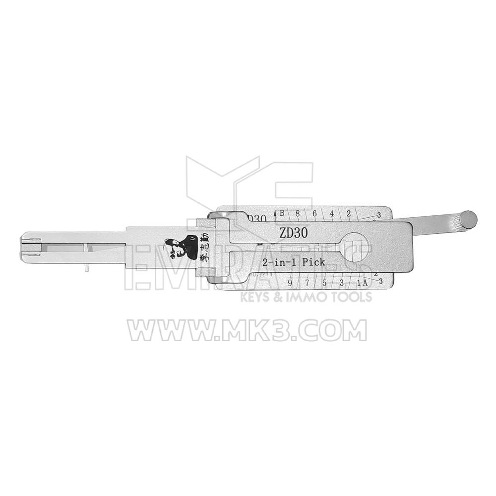 Original Lishi 2-in-1 Pick Decoder Tool  ZD30-AG for Zadi, Aprilia Ducati Bikes Anti Glare Type