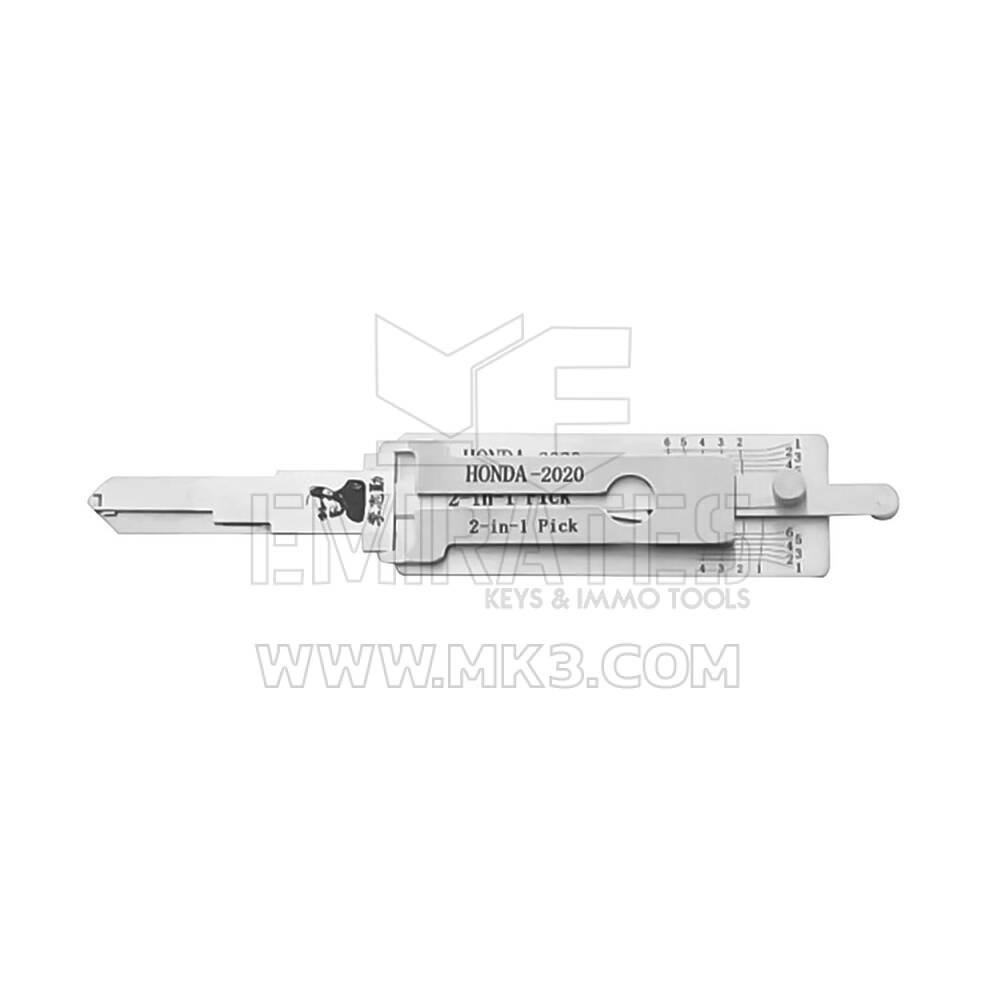 Outil de décodage de sélection 2 en 1 d'origine Lishi pour sous-clé Honda-2020 pour véhicule Smart Keyentry