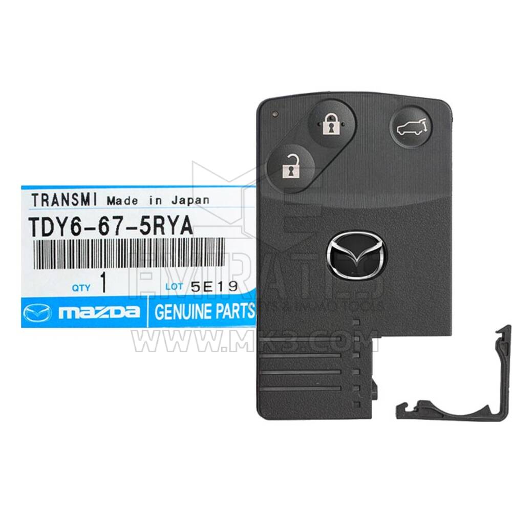 NOVO Mazda CX-9 2009-2011 Genuine/OEM Smart Key Card Proximity Remote 3 Buttons 433MHz TDY6-67-5RYA | Chaves dos Emirados