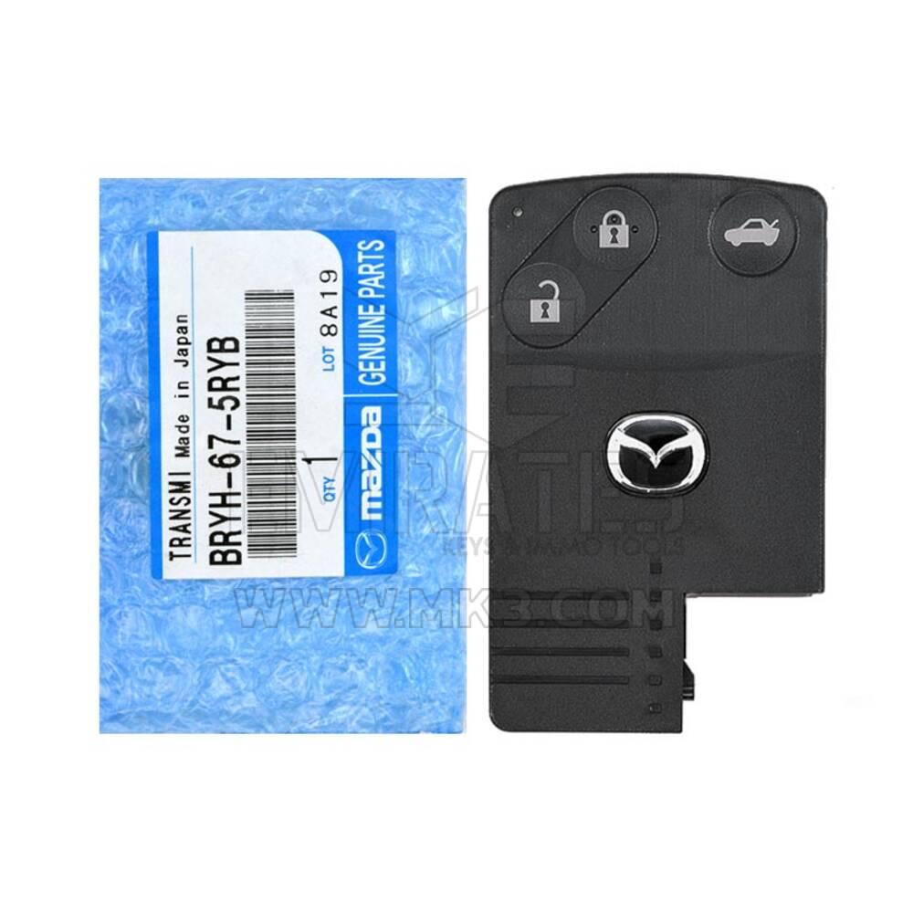 NEW Mazda 3 2006-2009 Genuine/OEM Smart Card Remote 3 Buttons 433MHz BRYH-67-5RYB BRYH675RYB | Emirates Keys