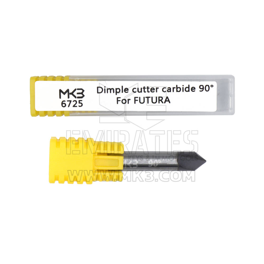 Dimple Cutter 01DW Carbide 6x30Lx90°x2F For Futura