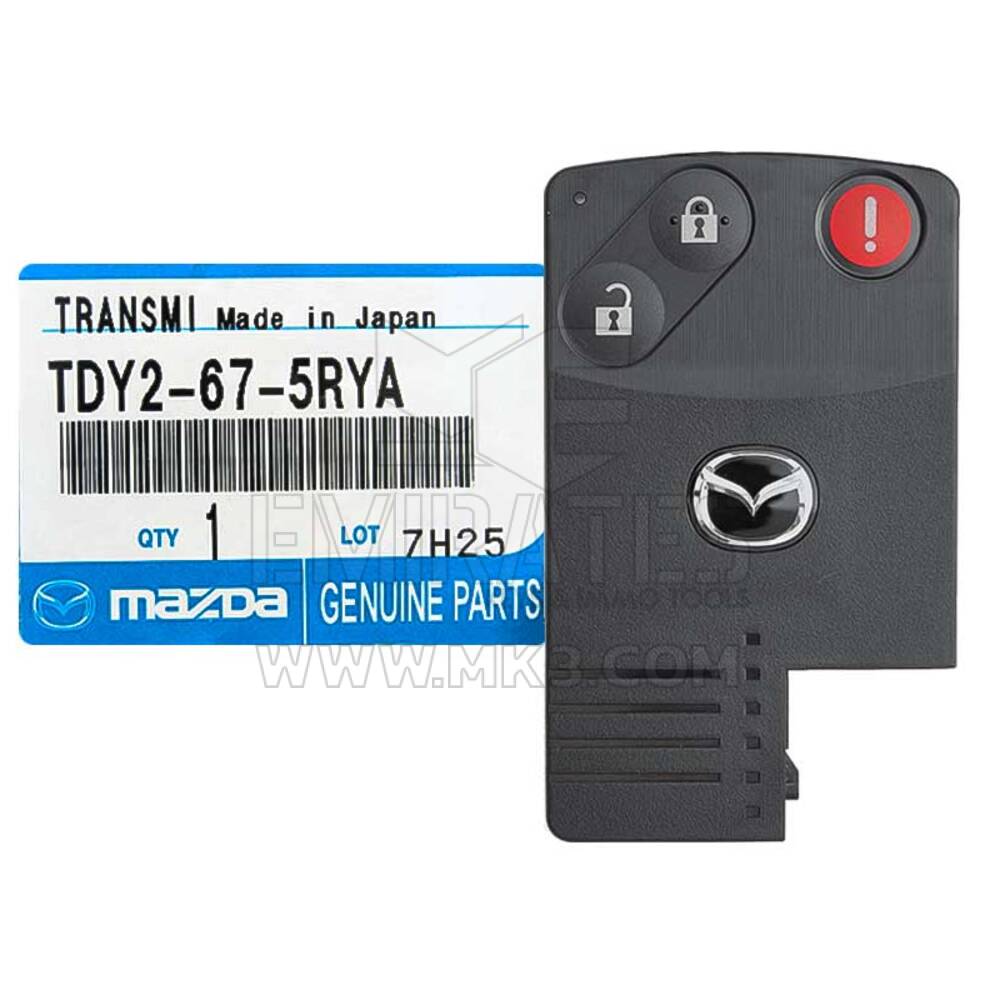 جديد Mazda CX-9 2006-2009 حقيقي / OEM البطاقة الذكية مفتاح بعيد 3 أزرار 315MHz TDY2-67-5RYA TDY2675RYA - FCCID: BGBX1T458SKE11A01 | الإمارات للمفاتيح