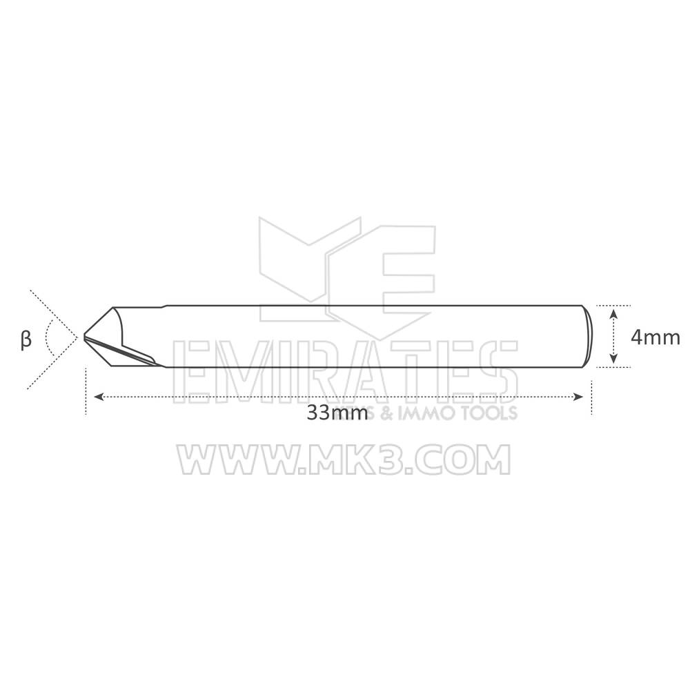 Alta qualità Miglior prezzo Taglierina per fossette V004 Carburo φ4x82°x33Lx2F, Accessori, Taglierina, Parti ACQUISTA ORA | Chiavi degli Emirati