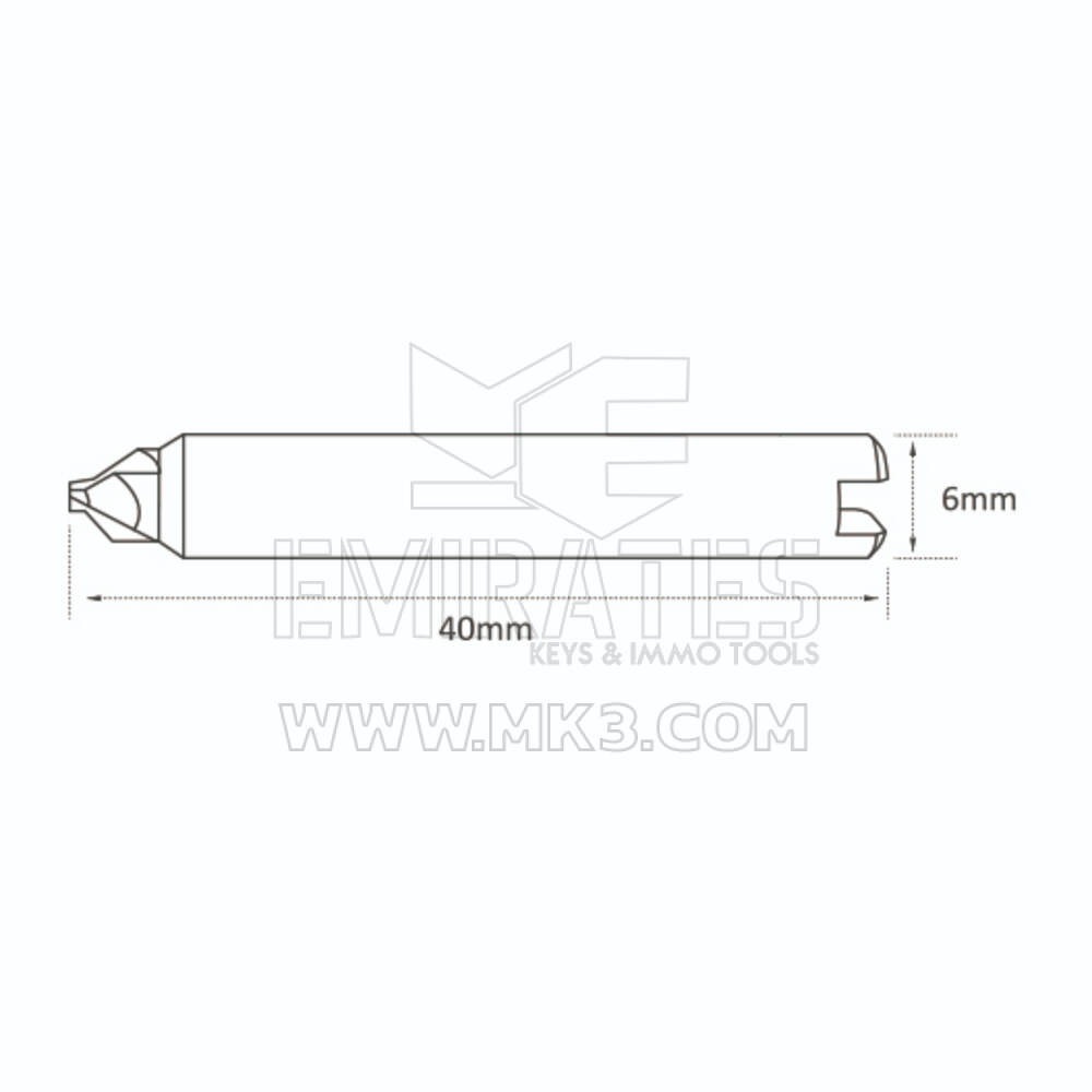 Cortador de hoyuelos de alta calidad al mejor precio V001 Carburo φ4x90°x33x2T para chaflanes, accesorios, cortadores, piezas COMPRAR AHORA | Claves de los Emiratos