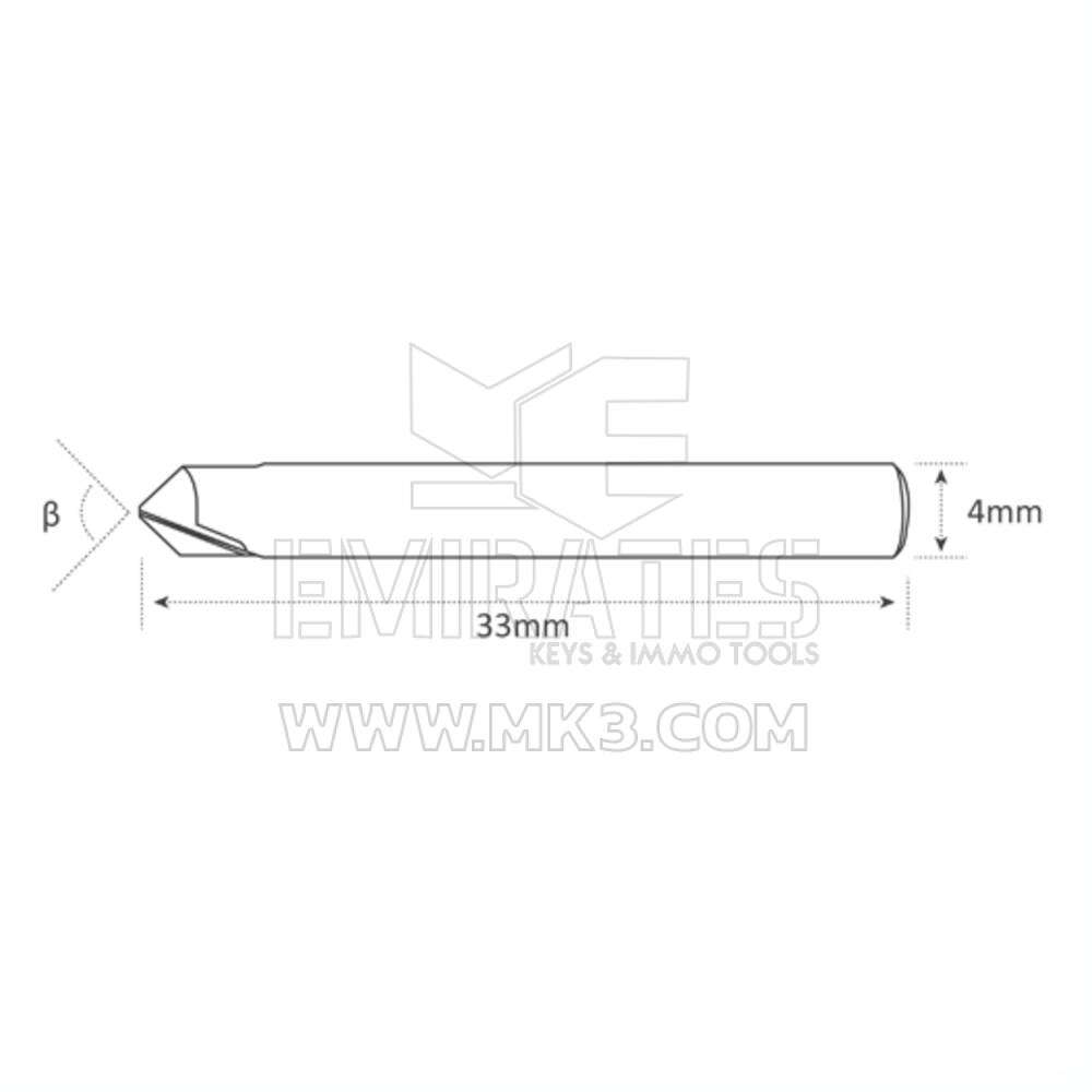 High Quality Best Price Dimple Cutter V007 Carbide φ4x100°x33x3T For Ninja , Accessories ,Cutter, Parts BUY NOW | Emirates Keys