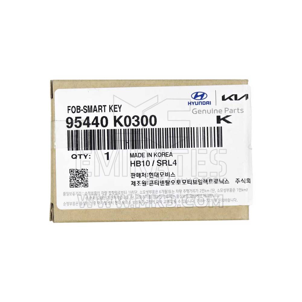 New KIA Soul 2021 Genuine/OEM Smart Remote Key 5 Buttons Auto Start 433MHz Manufacturer Part Number: 95440-K0300 , Transponder ID: 4A PCF7938X | Emirates