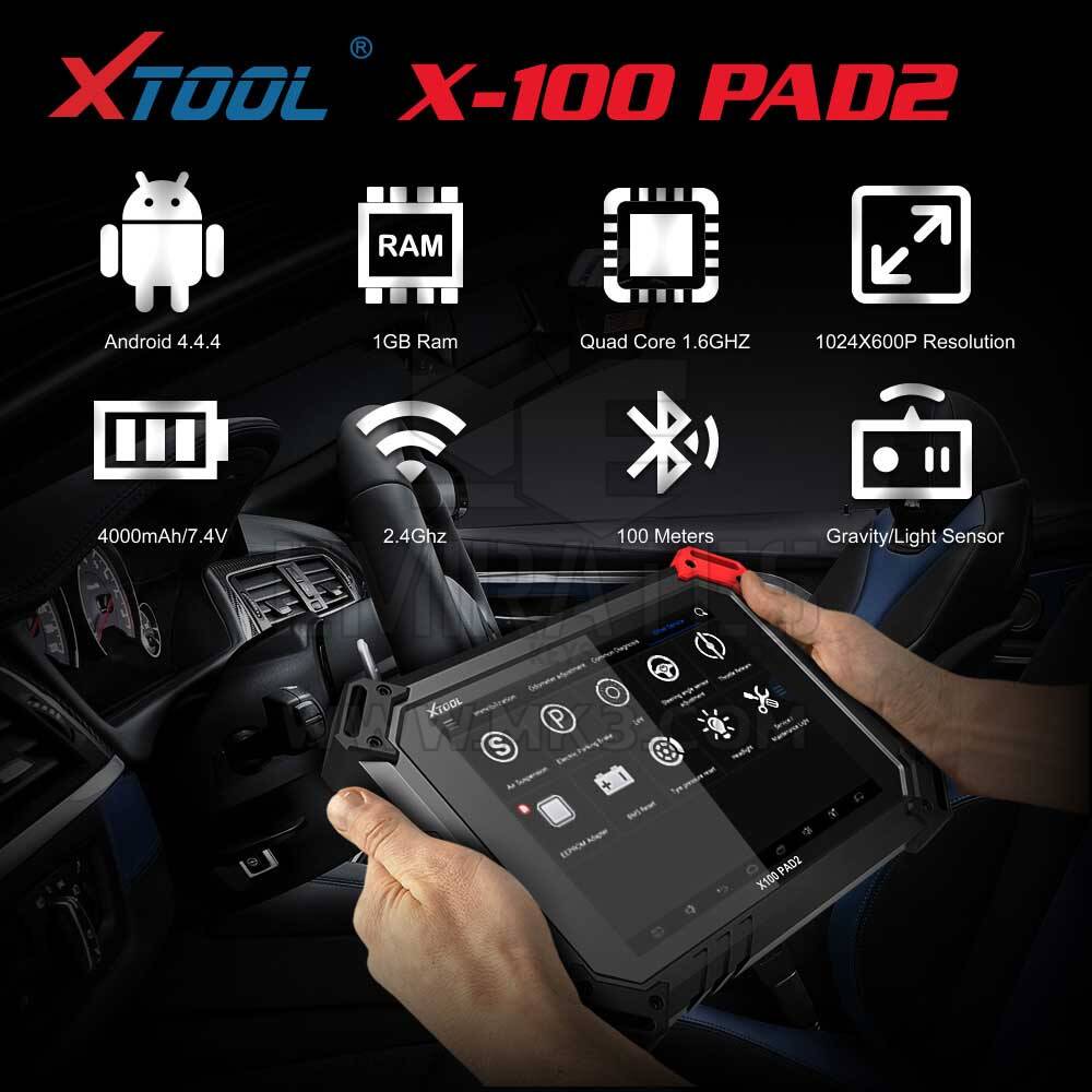 New Xtool X100 PAD2 PRO OBD2 Auto Key Programmer IMMO Diagnostic Scanner Tool +KC100 with More Special Functions and VW 4th & 5th IMM | Emirates Keys