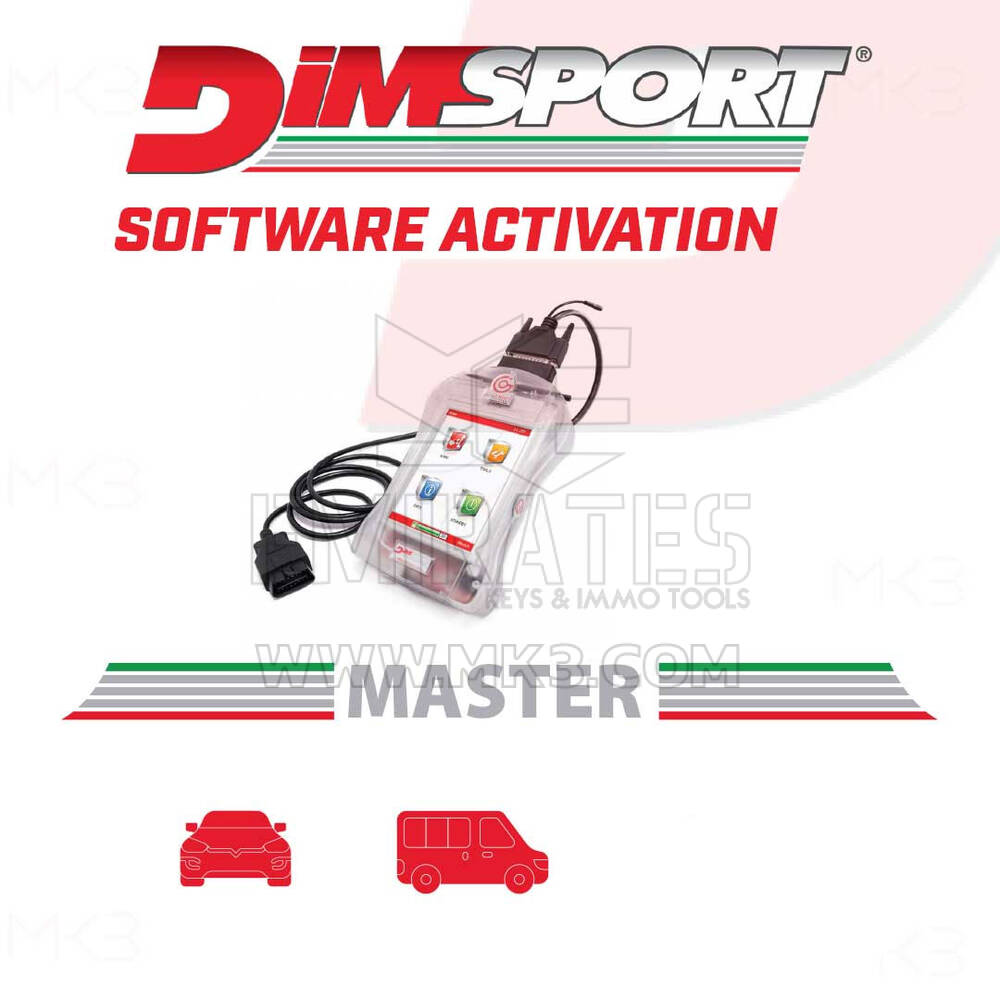 Dimsport - NEW GENIUS MASTER - CAR & LIGHT COMMERCIAL VEHICLE (AV3230001C) Activation