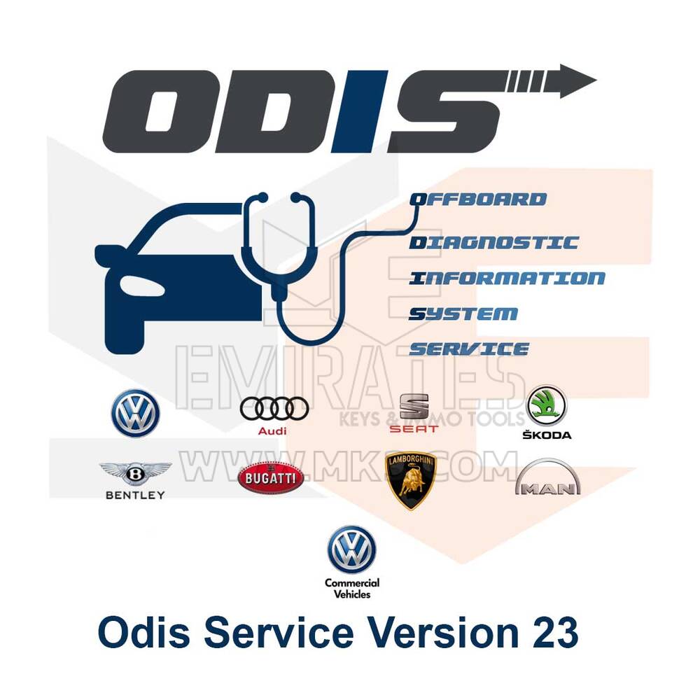 Software de diagnóstico e programação do grupo ODIS VAG versão 23