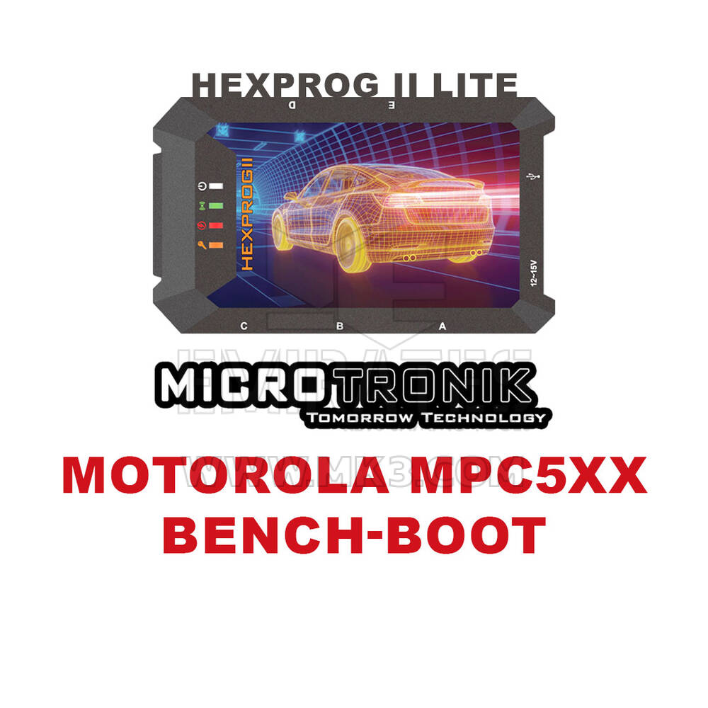 Microtronik - Hexprog II Lite - Licença para Motorola MPC5xx Bench-Boot