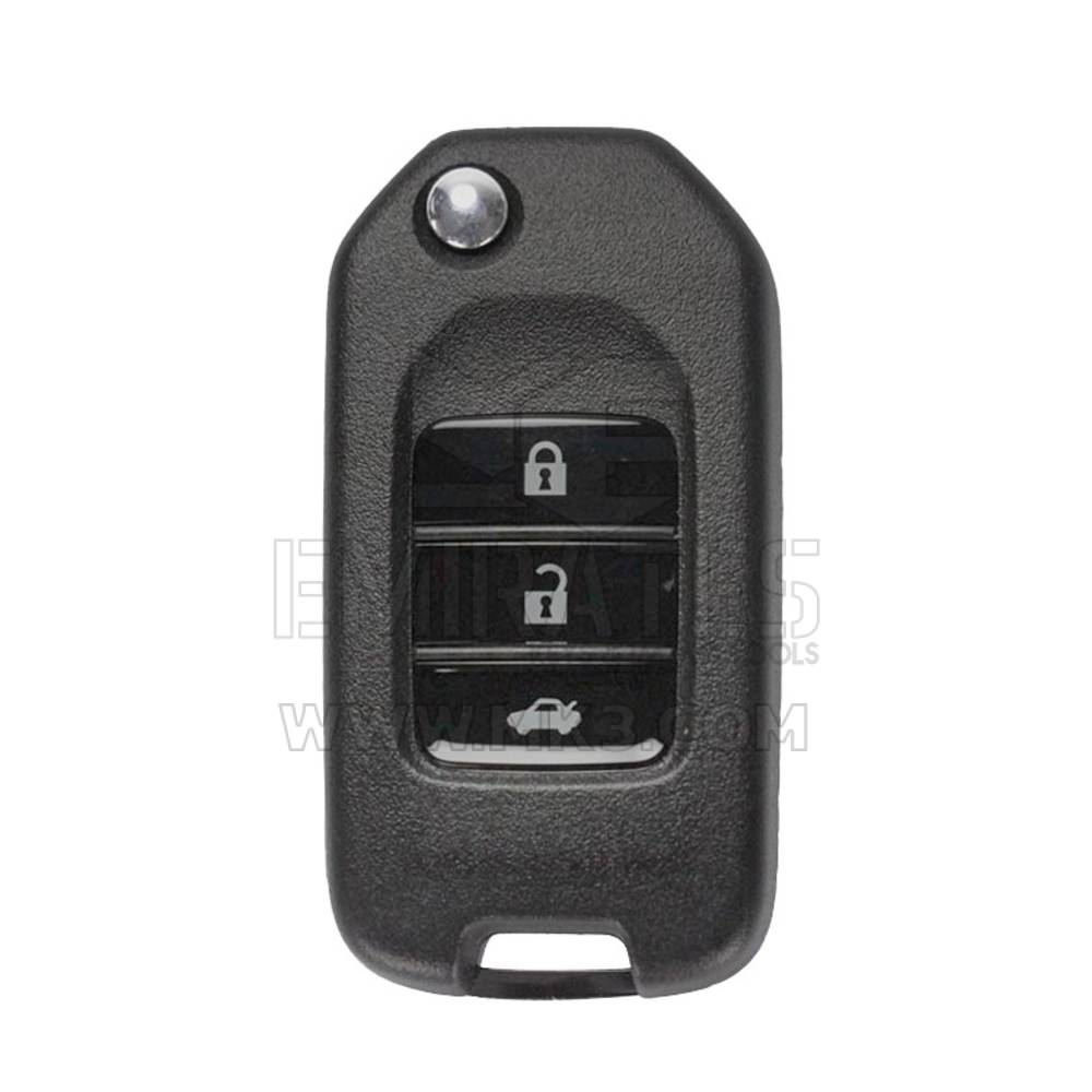 Coque de clé télécommande pliable Honda Accord, 3 boutons