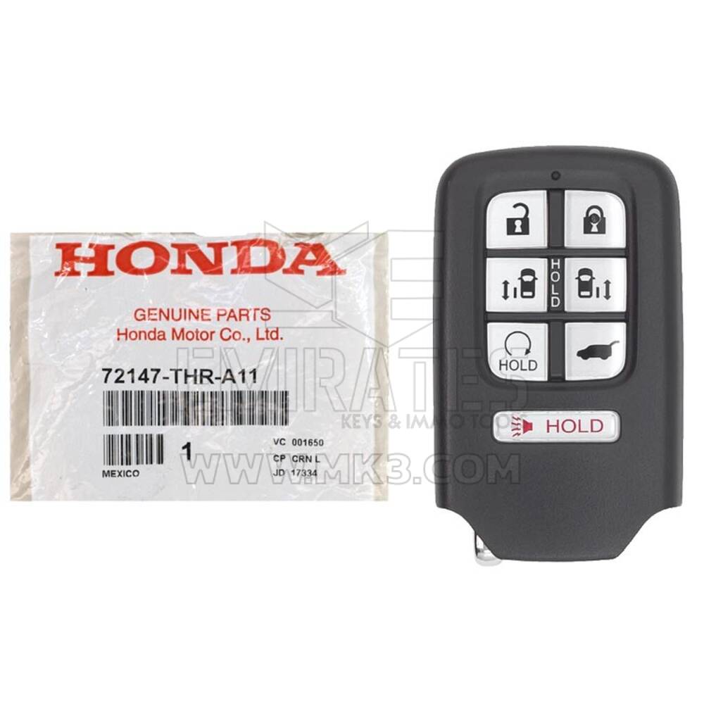 Honda Odyssey 2018-2020 Genuine Smart Key Remote 7 أزرار 433 ميجا هرتز 72147-THR-A11 ، معرف لجنة الاتصالات الفيدرالية: KR5V2X | الإمارات للمفاتيح