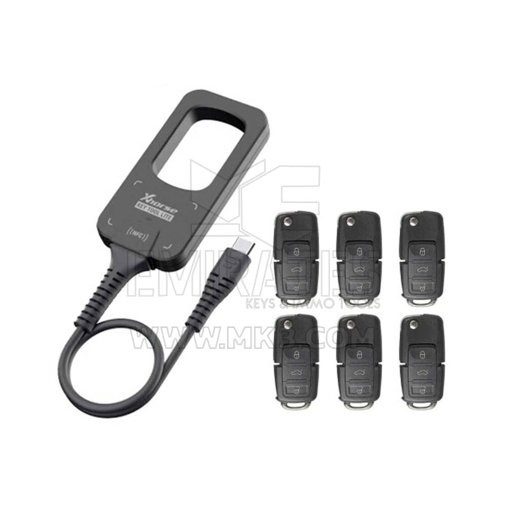 Xhorse VVDI Bee Key Tool Lite XDKML0EN + Cadeau 6pcs XKB501EN Télécommandes filaires