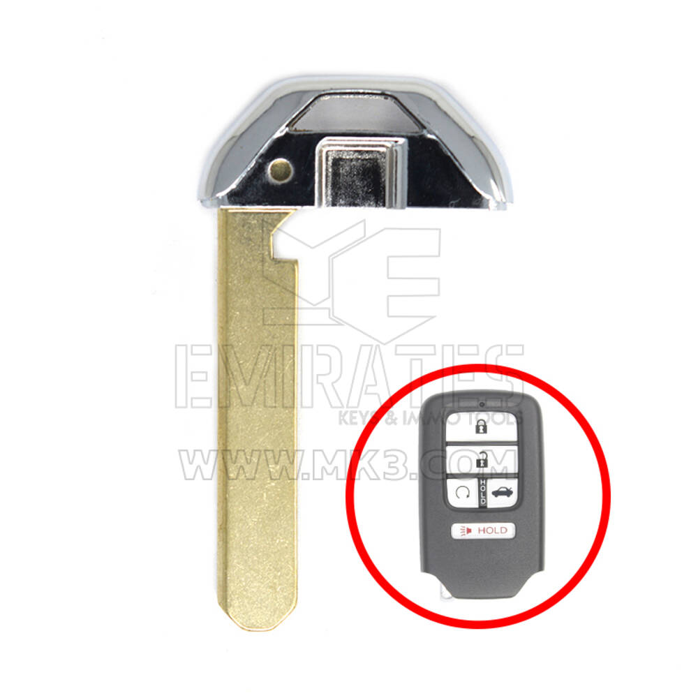 Lame de télécommande Smart Key Honda 2013-2019