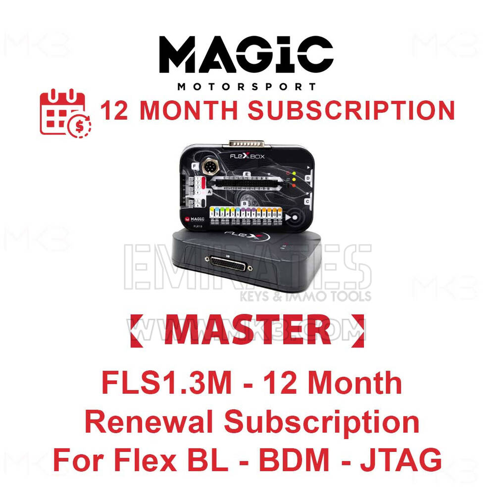 MAGIC FLS1.3M - Assinatura de renovação de 12 meses para Flex BL - BDM - JTAG Master