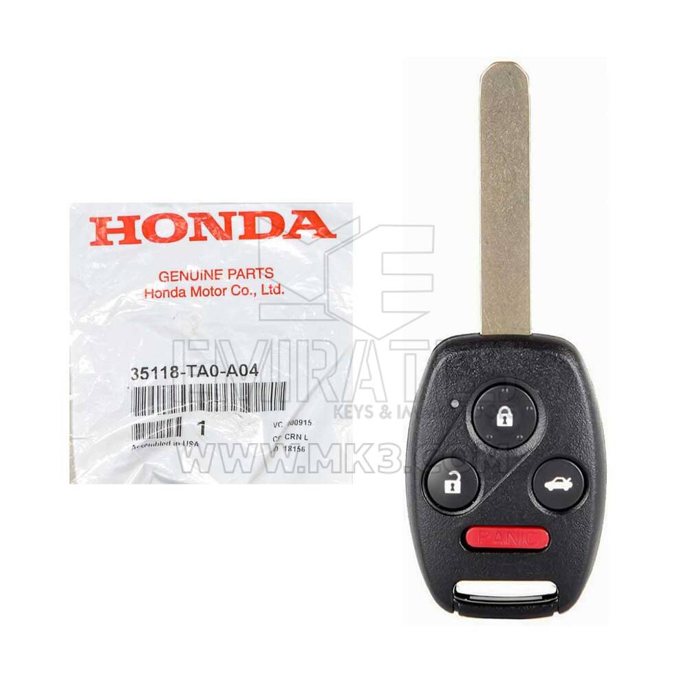 Honda Accord 2008-2012 Genuine/OEM Remote Key 4 Botones 315MHz 35118-TA0-A04, FCCID: KR55WK49308 | Claves de los Emiratos