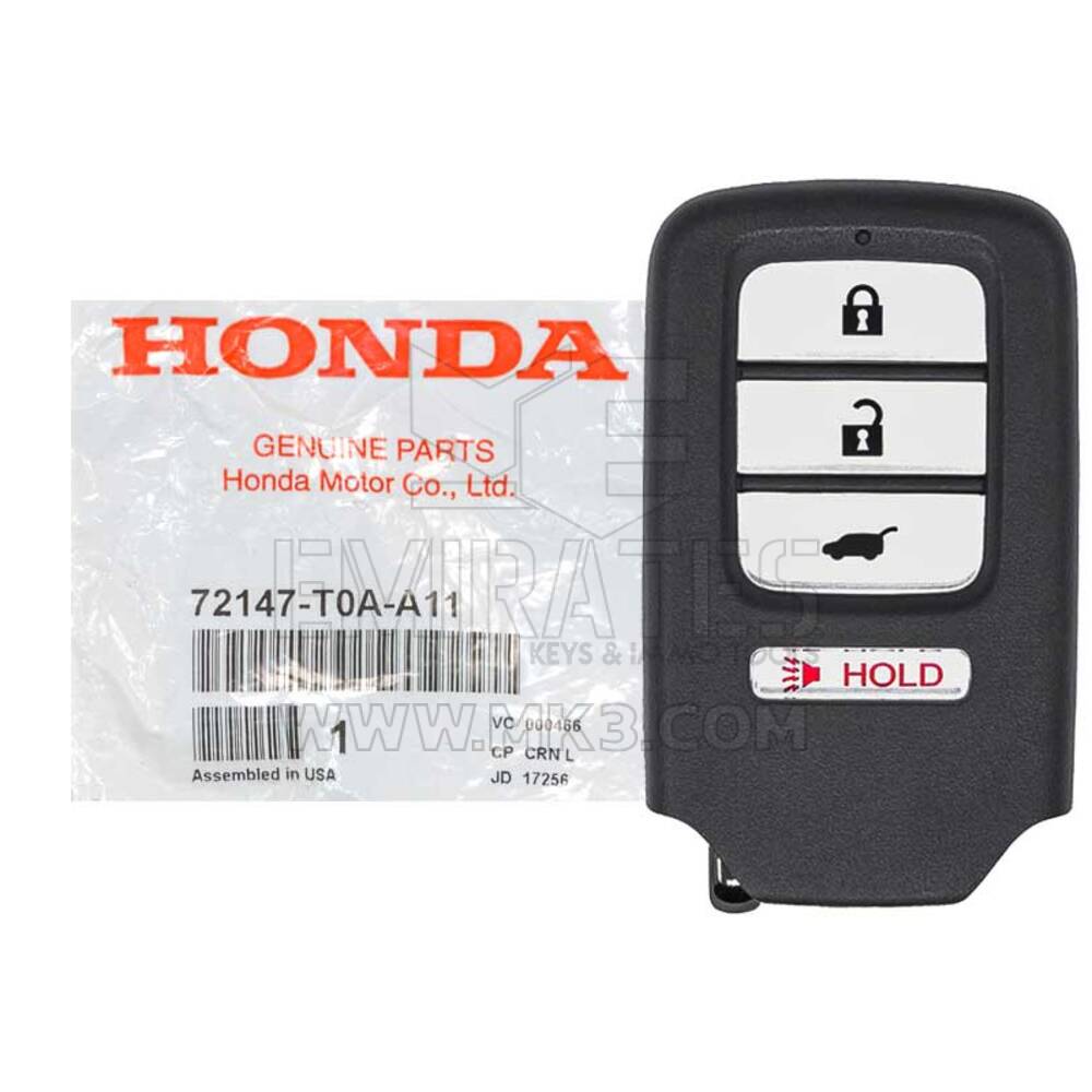 Honda CR-V 2015-2016 Genuine/OEM Smart Key Remote 4 botones 315MHz 72147-T0A-A11 72147-T0A-A21, FCCID: ACJ932HK1210A | Claves de los Emiratos