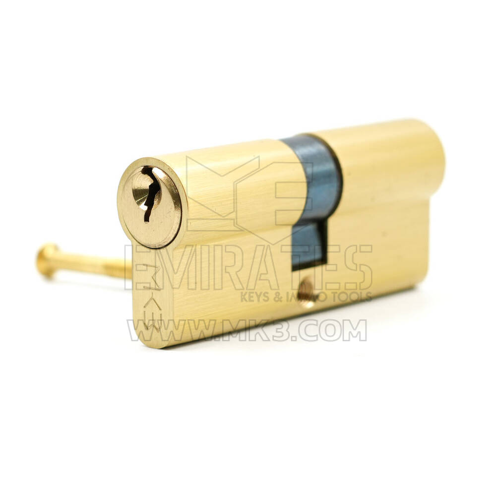 Cilindro MK3 in ottone puro, 3 chiavi normali in ottone, cilindro serratura porta dimensione PB da 70 mm | MK3