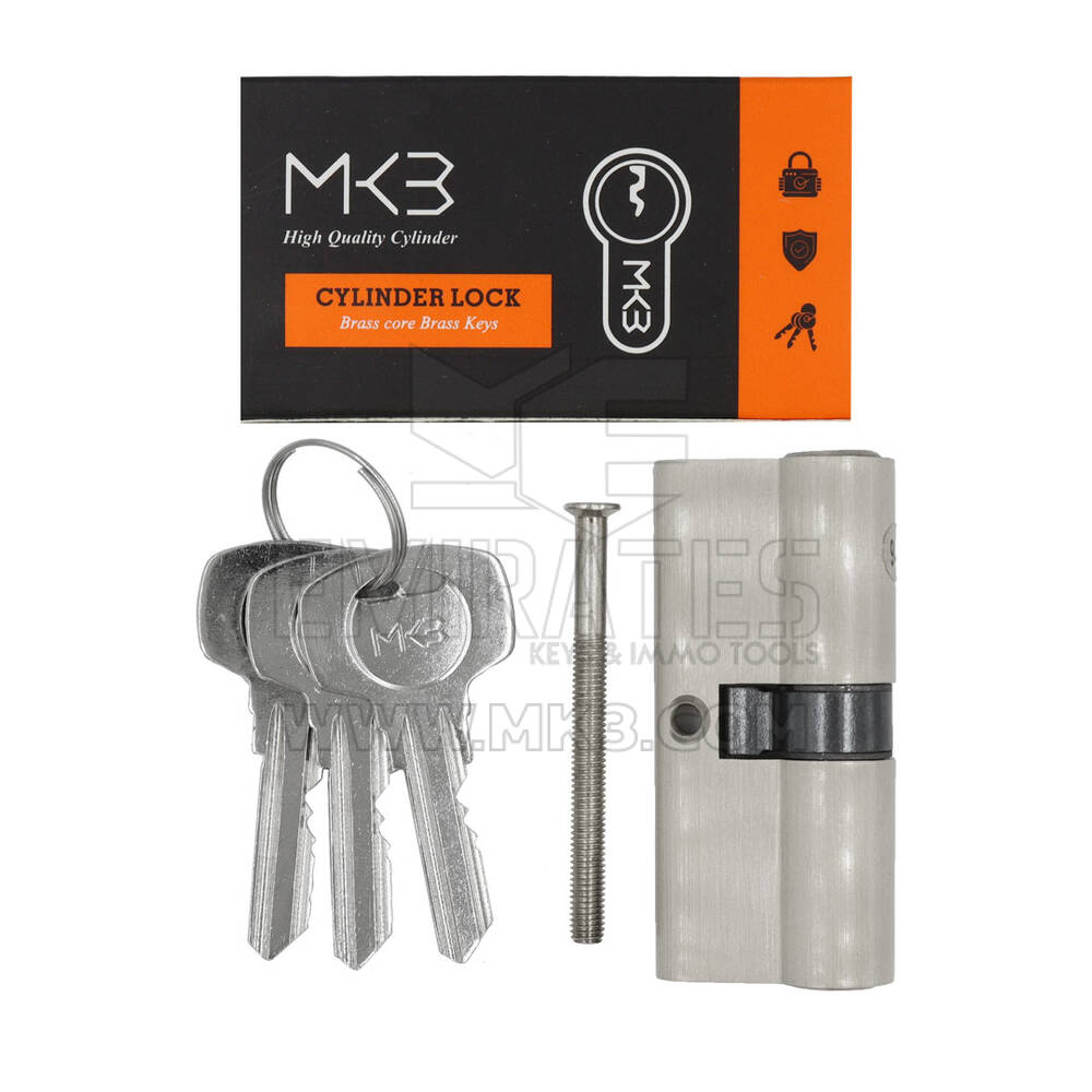 MK3 Pure Brass Cylinder,3 Brass Normal Keys, PN Size 70mm Door Lock Cylinder| MK3
