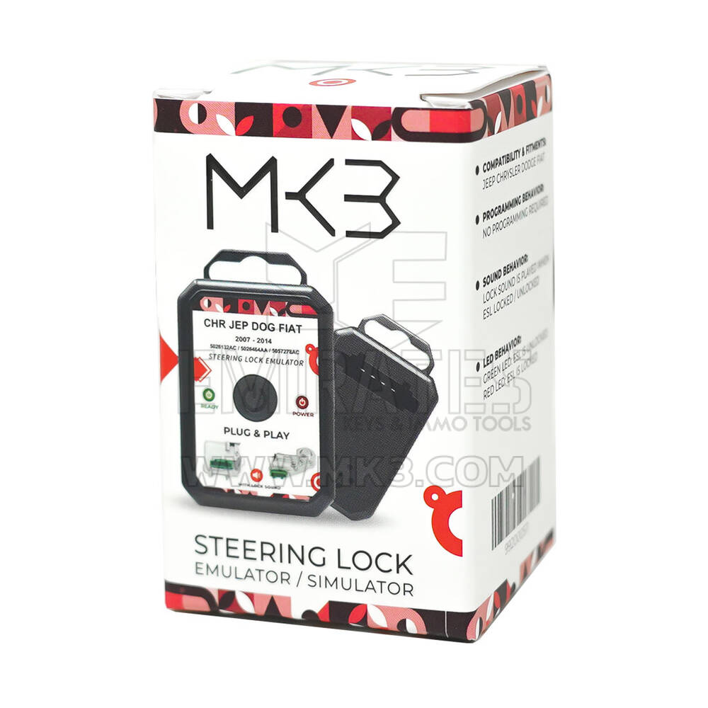 Steering Lock Emulator  Jeep Chrysler Dodge Fiat Emulator , Plug and Start Jeep Chrysler Dodge Lancia ESL ELV - With Lock Sound No Programming Required | Emirates Keys