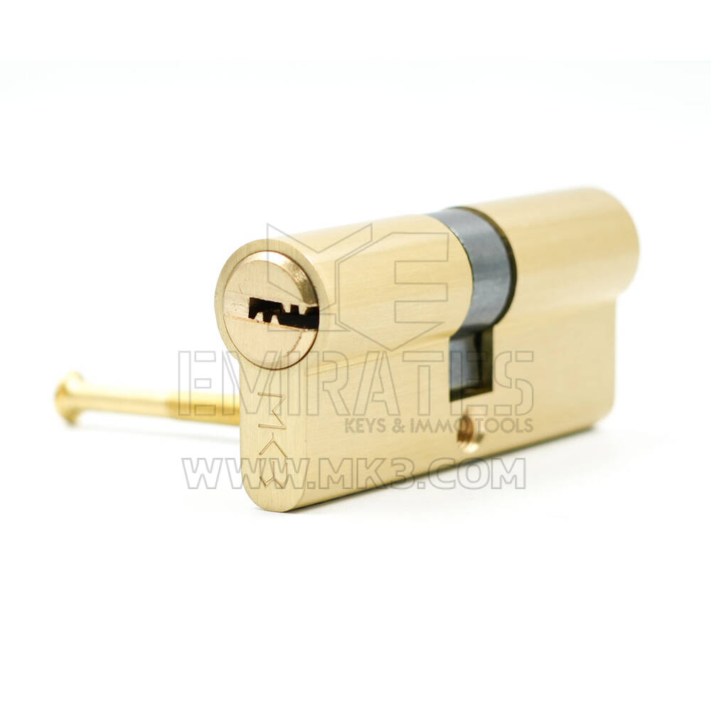 Cilindro de latón puro, 5 llaves de computadora de latón, cilindro de cerradura de puerta de tamaño PB de 70 mm | MK3