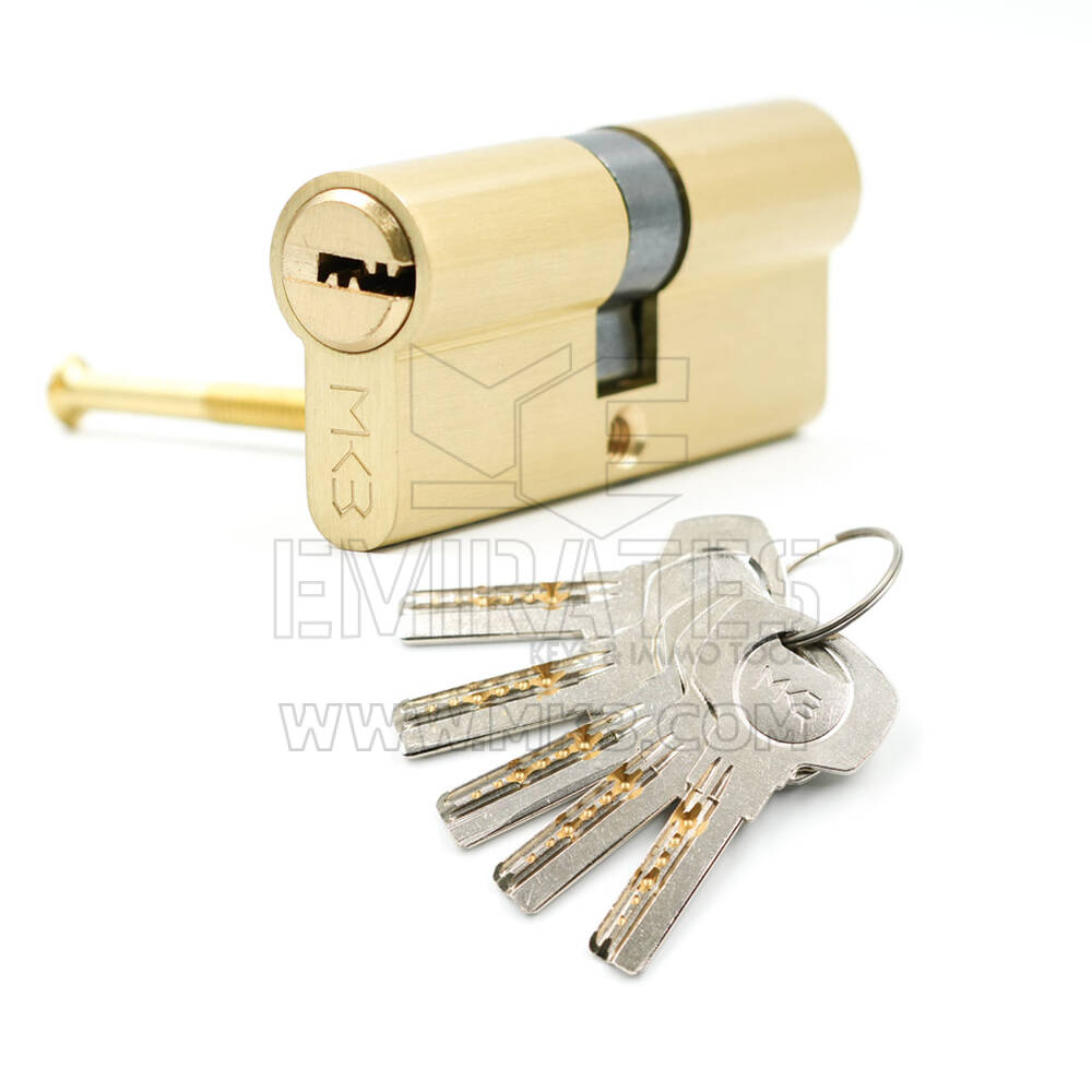 Pure Brass Cylinder with 5 pcs Computer Keys, PB Size 70mm