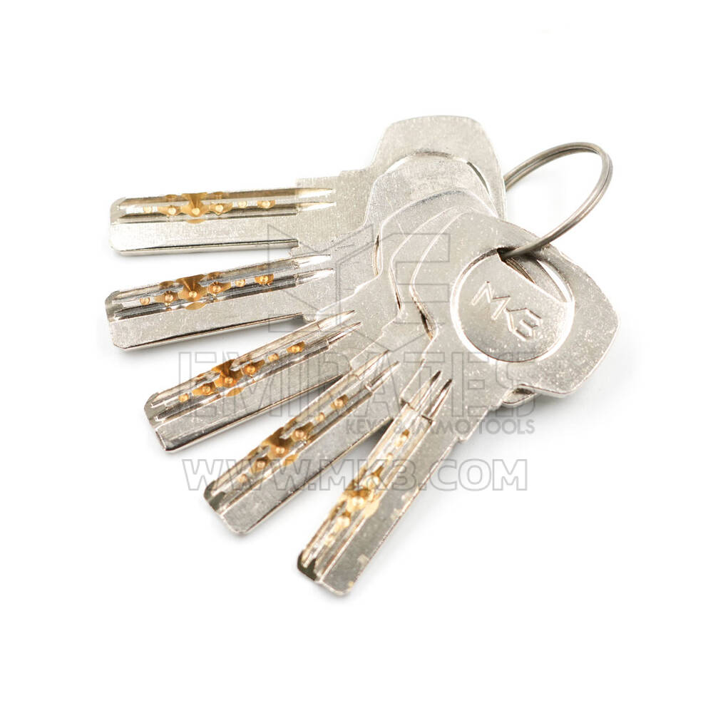 New High Quality Best Price Pure Brass Cylinder with 5 pcs Brass Computer Keys, PN Size 70mm | Emirates Keys