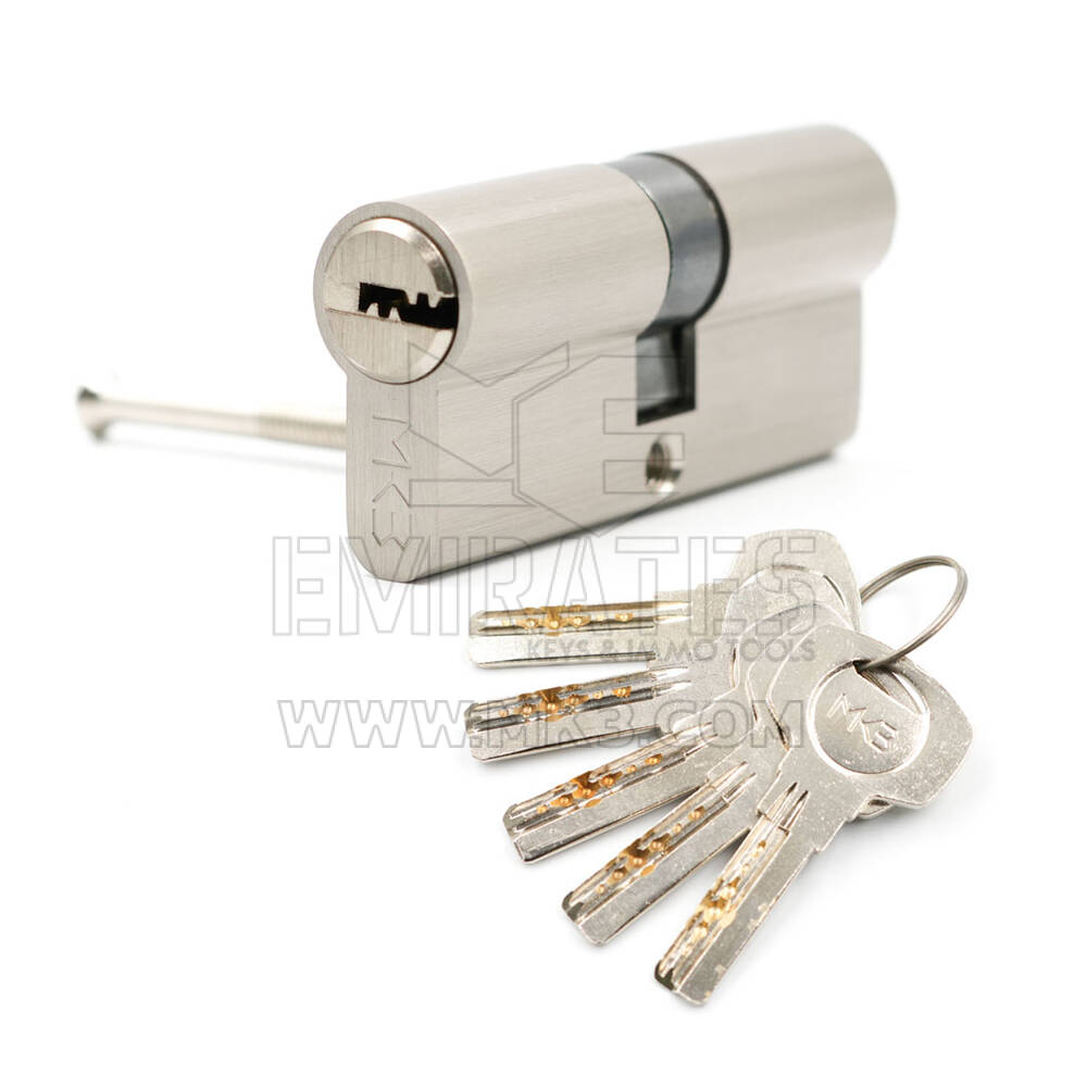 Pure Brass Cylinder with 5 pcs Brass Computer Keys, PN Size 70mm