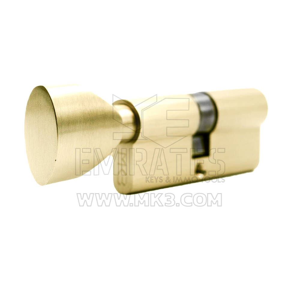 New High Quality Best Price Pure Brass Cylinder with 3 pcs Brass Normal Keys, PB Size 70mm | Emirates Keys