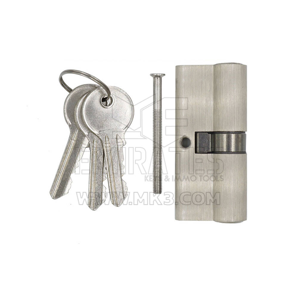 New High Quality Best Price Full Zinc Cylinder with 3 pcs Brass Normal Keys, Key SN Size 70mm | Emirates Keys