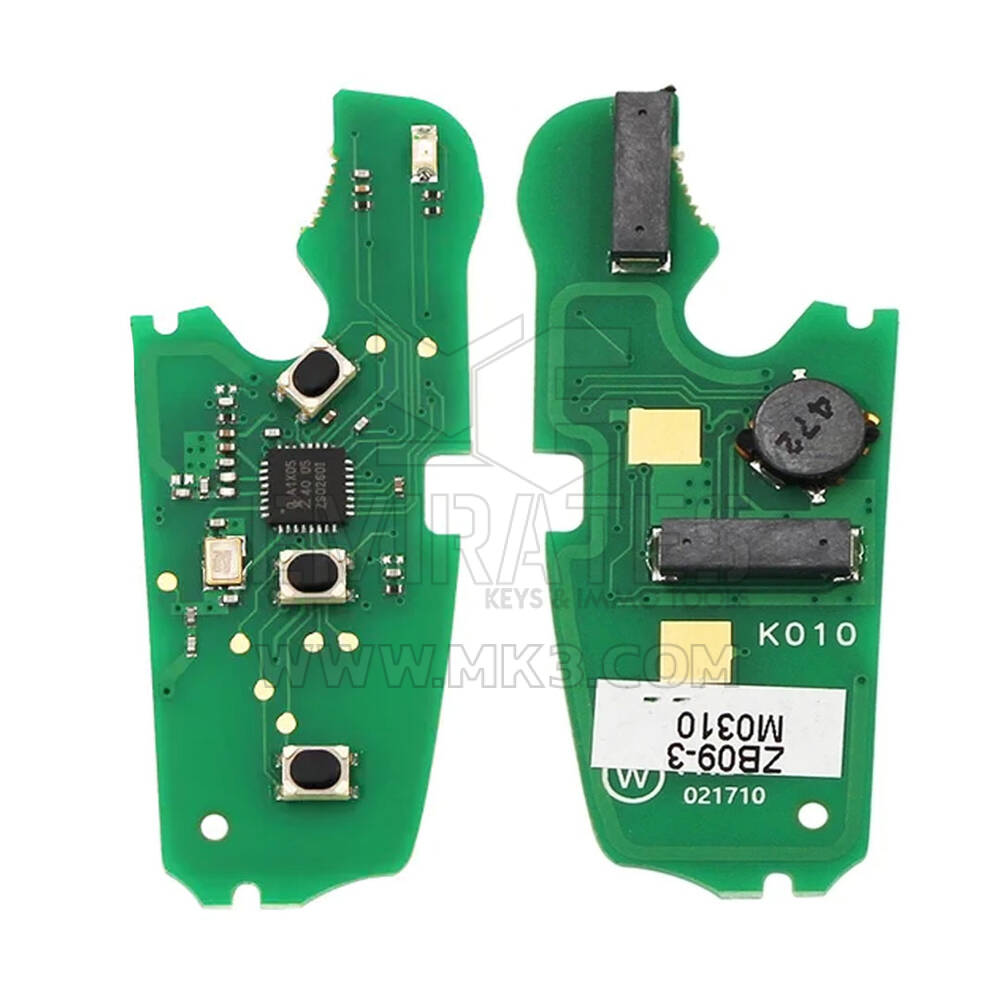 Keydiy KD Универсальный смарт ключ PCB 3 кнопки Audi Type ZB09