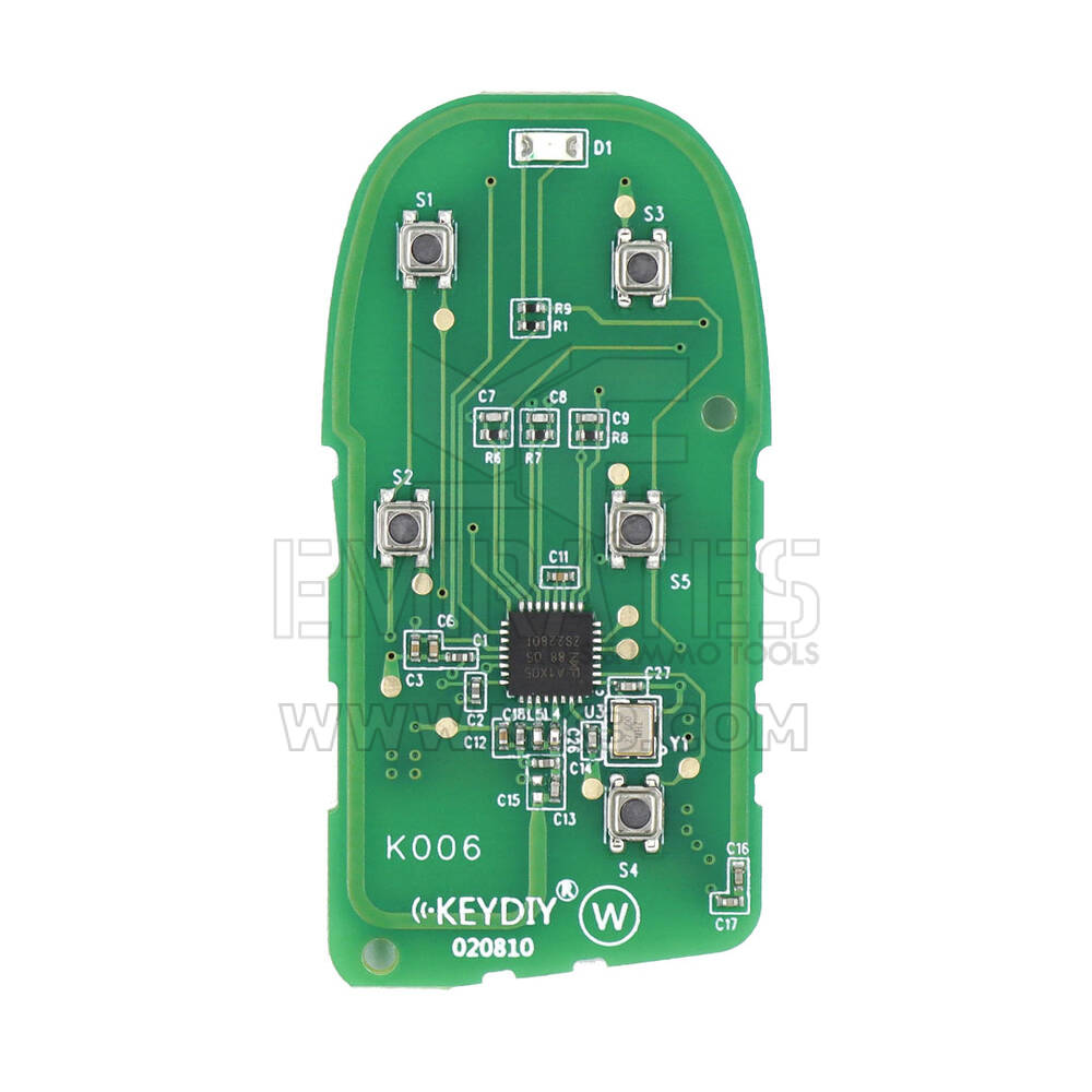 Keydiy KD Smart Key PCB 5 Botones Maserati Tipo ZB13 mk3