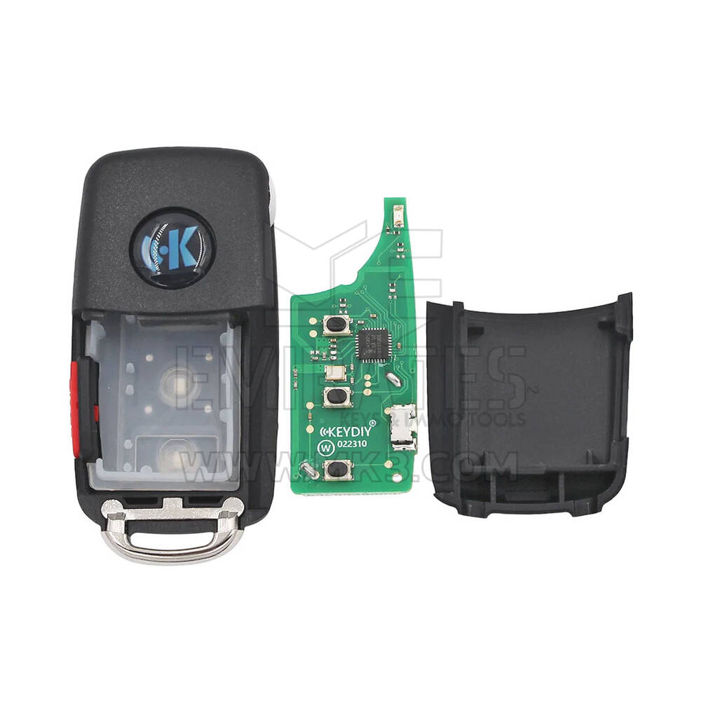 Keydiy KD Universal Smart chiave remota 3 + 1 Pulsanti UDS Tipo ZB202-4 Funziona con KD900 e KeyDiy KD-X2 Remote Maker e Cloner |Emirates Keys 