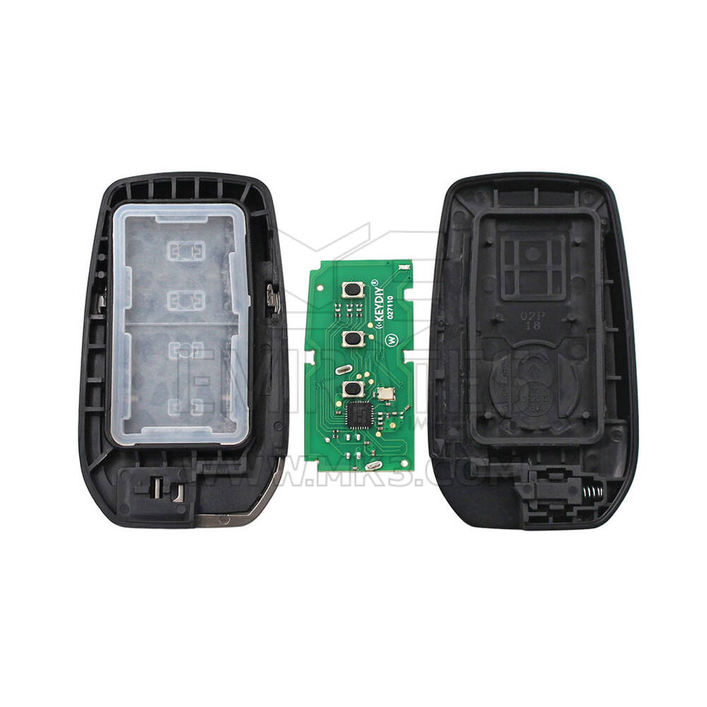 Keydiy KD-X2 مفتاح بعيد ذكي عالمي 3 أزرار Toyota Type ZB35-3 تعمل مع KD900 و KeyDiy KD-X2 Remote Maker and Cloner | الإمارات للمفاتيح