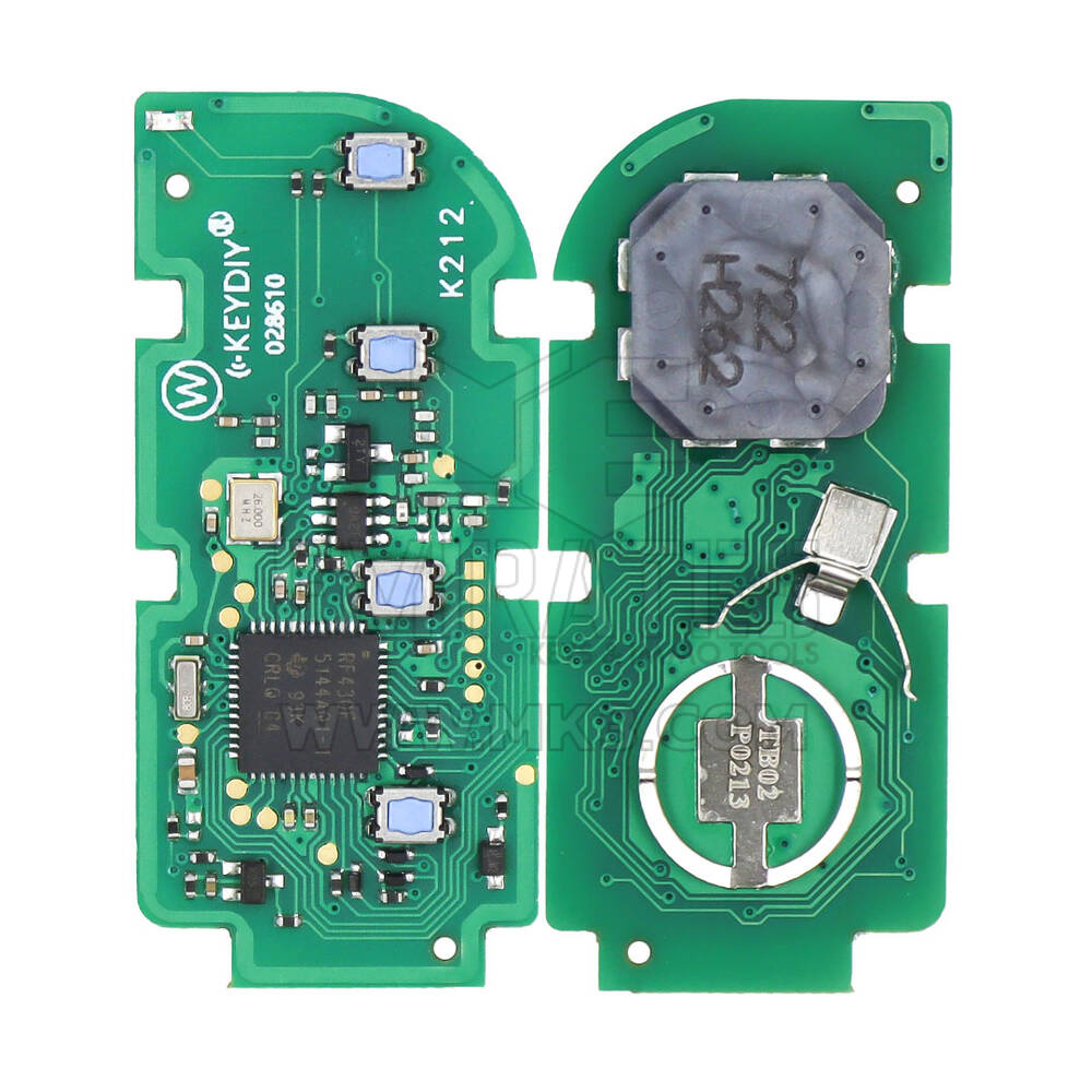 KeyDiy KD TB02-4 Toyota Lexus Universal Smart Key PCB 4 botões com 8A Transponder