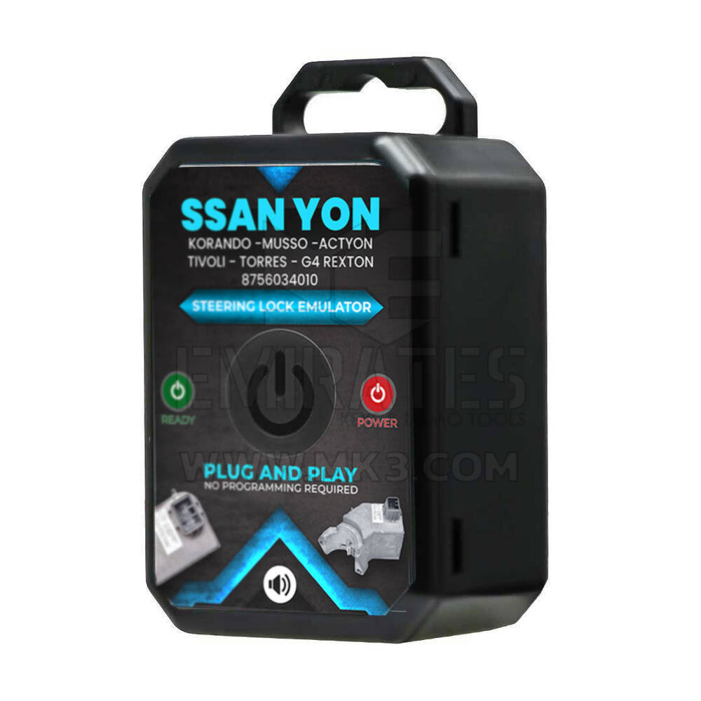 New SsangYong Korando - Musso - Actyon - Tivoli  - Torres - G4 Rexton Steering Lock Emulator Simulator With Lock Sound | Emirates Keys
