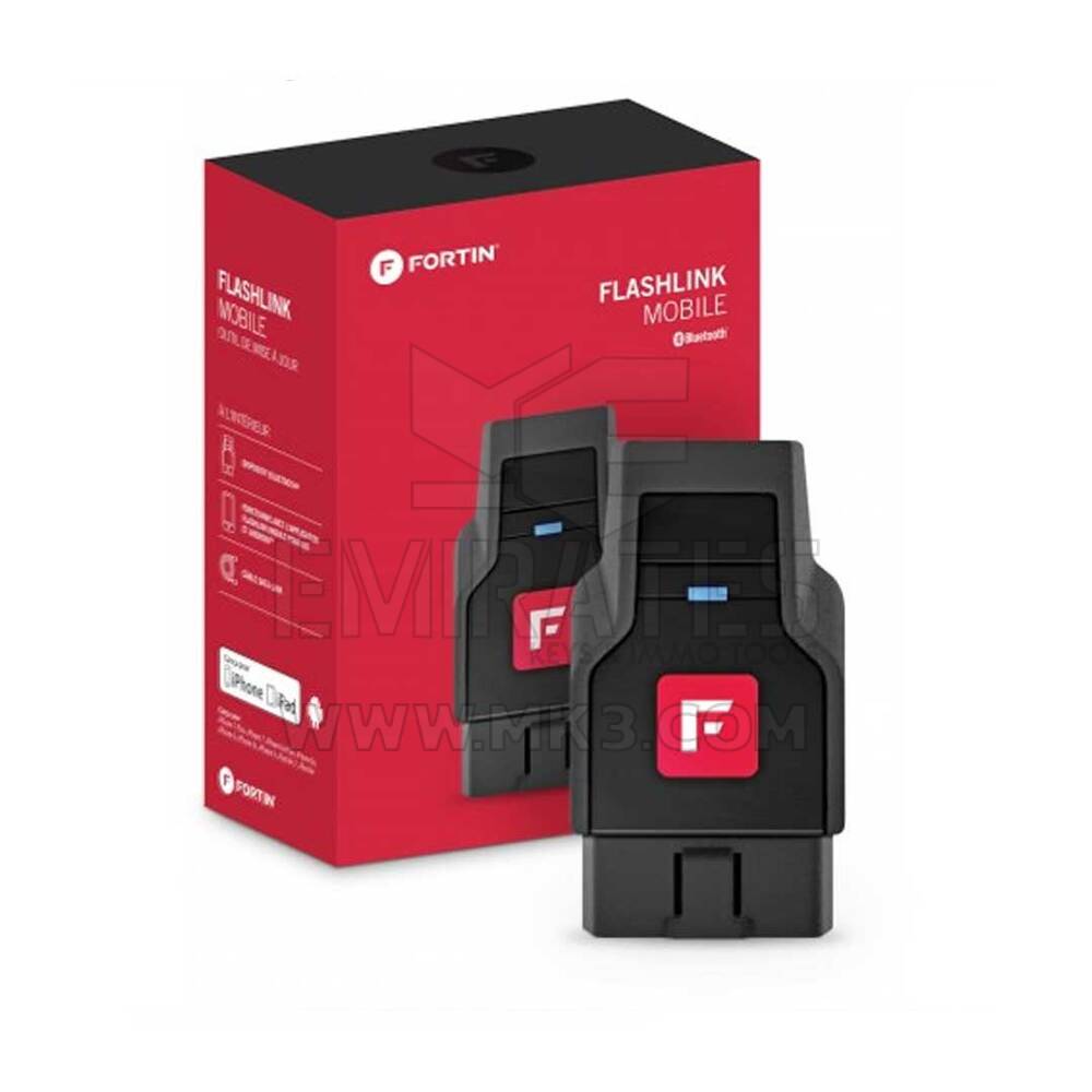 Fortin Flashlink Mobile - Outil de mise à jour du micrologiciel Bluetooth pour les plateformes IOS et Android