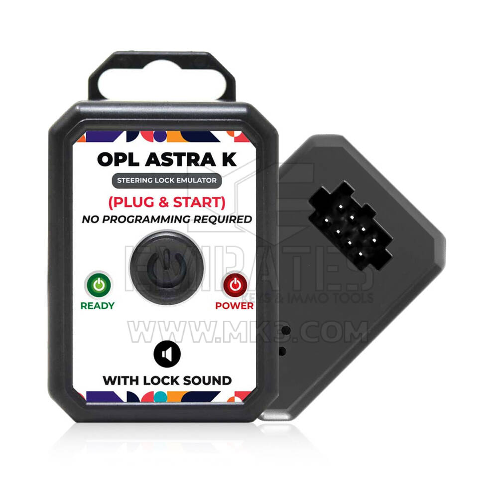 Opel Emulator - Opel Insignia Astra K / Vauxhall Steering Lock Emulator Simulator With Lock Sound Plug and Start Original Connector| Emirates Keys
