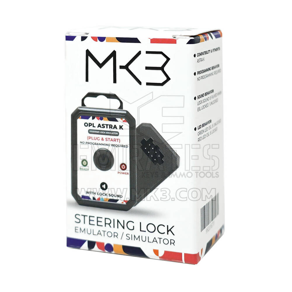 New MK3 Opel / Vauxhall Astra K Emulator - Astra K Steering Lock Emulator Simulator With Lock Sound Plug and Start  Original Connector High Quality Best Price | Emirates Keys