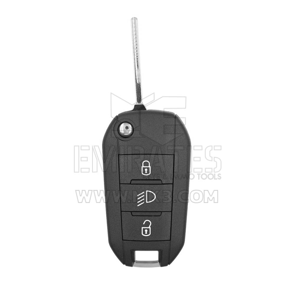 Novo aftermarket Peugeot Citroen 3 botões flip remoto chave shell com lâmina HU83 alta qualidade melhor preço | Chaves dos Emirados