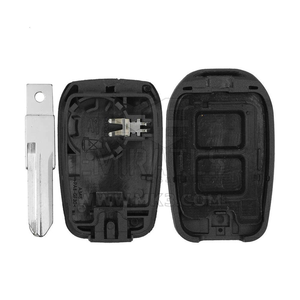 Nuovo aftermarket Renault / REN Guscio chiave remota non flip 2 pulsanti Lama VAC102 con supporto batteria Miglior prezzo di alta qualità | Chiavi degli Emirati