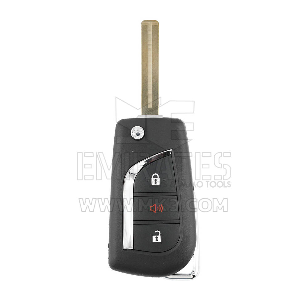 Nuovo aftermarket Toyota 2019 Flip Shell chiave remota 2 + 1 pulsanti Toy48 Blade Miglior prezzo di alta qualità | Chiavi degli Emirati