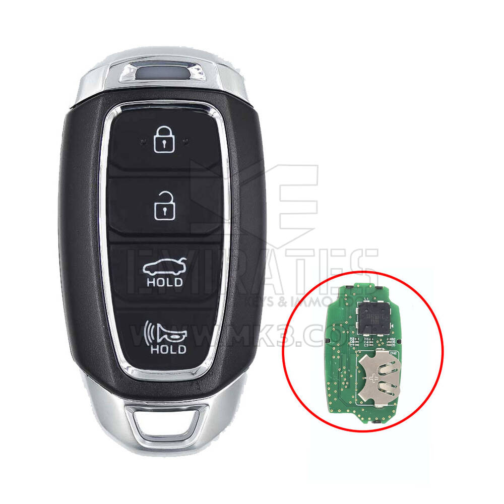 Hyundai Smart Remote Key Shell 3+1 Buttons