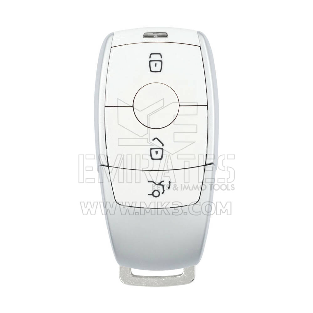 Carcasa Mando Inteligente Mercedes Serie E 3 Botones Color Blanco Mate